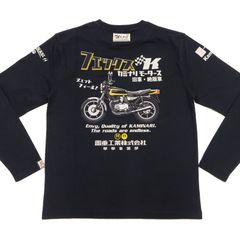 カミナリモータース ロンT KAMINARI 長袖Tシャツ Z400FX フェックス エフ商会 KMLT-227 ブラック 新品 アメカジショップ 送料無料