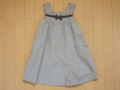 タルティーヌ エ ショコラ タルティーヌエショコラ tartine et chocolat アウトレット 子供服 女の子 120cm ワンピース ノースリーブ グレー 水玉 シルバー 春 夏 ★3 ガールズ キッズ 【中古】 ユーズド