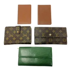 【中古】【ジャンク品含む】 LOUIS VUITTON ルイ・ヴィトン モノグラム PVC 財布5点セット ブラウン 395731 長財布