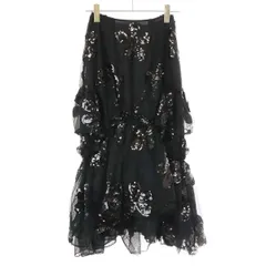 シモーネロシャ ロングスカート チュール ブラック ロンハーマン Simone Rocha（シモーネロシャ）の「SCULPTED SKIRT（スカート