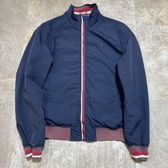 TOMMY HILFIGER  ブルゾン  ナイロンジャケット  ワンポイントロゴ  M size  ネイビー  トミーヒルフィガー  ナイロン  短丈  古着