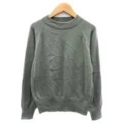 アーバンリサーチ ドアーズ URBAN RESEARCH DOORS ニット カットソー 長袖 クルーネック 無地 One カーキ /YK38