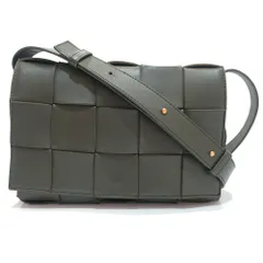 【栄】ボッテガヴェネタ カセット ショルダーバッグ RFID ダークグリーン ゴールド金具 ユニセックス