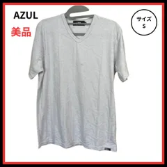 【美品】AZUL by moussy Tシャツ Sジャガード グレー