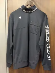 【新品未使用】ルコックゴルフ 2WAYシャツトレーナー メンズ LG5FLS52M 吸汗速乾 UVカット モックネックシャツ 長袖ポロシャツ  (新橋店)