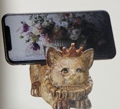 猫　レター、スマホスタンド　タブレットスタンド