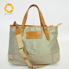 フォルナ Folna レザー×ナイロン 2WAY ブリーフバック ショルダーバッグ トート 839884