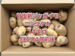 【鹿児島産】甘塩新ジャガイモ箱込み14キロ^_^
