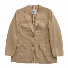 Burberrys バーバリーズ テーラードジャケット ノバチェック柄裏地 2B ベージュ サイズL レディース FJ012-039 【中古】