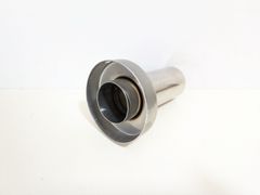 バッフル 76.3Φ用 外径 73Φ 中穴 38Φ ロングタイプ インナーサイレンサー 消音器 汎用 バイク マフラー用 ボルト・ナット類付き シルバーカラー リペアパーツ カスタム 音量調整 消音器 出口用 エンドキャップ バイク パーツ カスタム