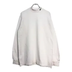 90年代 USA製 NIKE ナイキ モックネック 長袖Ｔシャツ スポーツ ホワイト(メンズ M)中古 古着 U5849