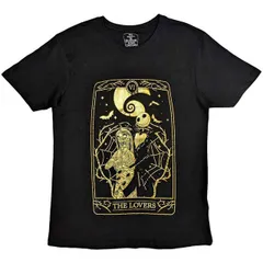 【公式新品】THE NIGHTMARE BEFORE CHRISTMAS - JACK & SALLY LOVERS (Embellished) ナイトメアビフォアクリスマス グッズ tシャツ