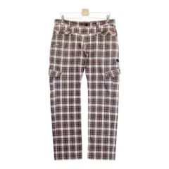 サイズ：36 OAKLEY オークリー  ストレッチ カーゴパンツ スカル刺繍×チェック柄 ピンク系 [240101333694] ゴルフウェア メンズ ストスト