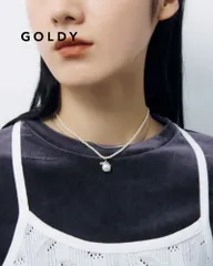 GOLDY/ゴールディ/ビッグ パール ノット × フラット チェーン レイヤード ネックレス/アクセサリー/3250101