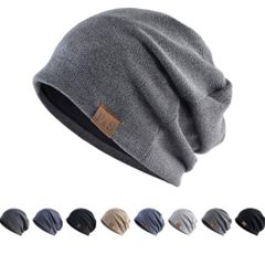★新品★ ニット帽 メンズ　レディース　グレー　ビーニー　ニットキャップ