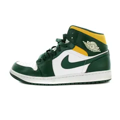 ナイキ NIKE Jordan 1 Mid Seattle Supersonics エアジョーダン1 ミッド シアトル スーパーソニックス スニーカー レザー US10 28cm 554724-371 /AK2