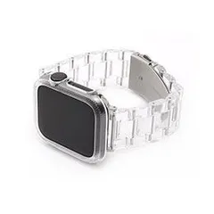 WEARPLANET 保護ケース付きクリアチェーンバンド for Apple Watch 40mm クリア WP23105AW