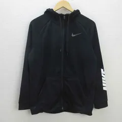 G■ナイキ/NIKE DRY-FIT フルジップフーディパーカ/AJ7913【L】黒/men's/26【中古】■