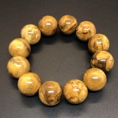 天然非加熱・無処理　ミャンマー産　琥珀　大粒バーマイトブレスレット　18mm＋　希少 　高品質　1点物　男女兼用　CGL鑑別書付き