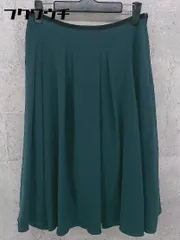 ◇ INED イネド 膝下丈 フレア スカート サイズ9 グリーン レディース 【中古】 【1002801288884】