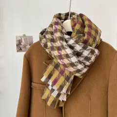 ☆ タイプB ☆ マフラー nazjmf2300 マフラー チェック レディース ストール 大判 ショール スカーフ 秋冬 首巻き 肩掛け 巻き物 羽織り おしゃれ 大判ストール 学生 チェッカー柄 シンプル 大人可愛い かわいい 通勤 通学