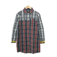未使用品 FRED PERRY フレッドペリー  シャツワンピース チュニック サイズ:8 D7158 マルチカラー  レディース チェック柄　240001111167