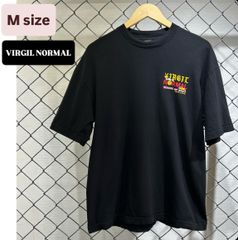 VIRGIL NORMAL BEWARE OF DOGS ADULT  entertainment Los Angeles セレクトショップ バックプリント　Tシャツ　ヴァージルノーマル　ストリート　スケーター　ファッション　メンズ　ブラック　M