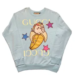 GUCCI グッチ スウェット ばなにゃ　　スパンコール Lサイズ　2 GUCCI(グッチ) ばなにゃクルーネックスウェット617964 617964