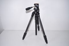 SLIK カーボン三脚 ライトカーボン E74 4段 ナットロック式 25mmパイプ径 3ウェイ雲台 クイックシュー式 108345