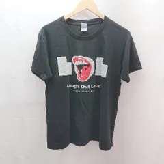 ◇ United Athle ユナイテッドアスレ プリント カジュアル クルーネック 半袖 Tシャツ サイズL ブラック系 レディース E  【1304120017276】