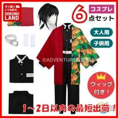 【即納】鬼滅の刃 風 水柱 冨岡 義勇 とみおか ぎゆう風 コスプレ 子供 セット フルセット かつら ウィッグ付き キッズ110 120 130 140 150 160 大人 S M L成人 鬼殺隊 隊服ハロウィン仮装 コスチューム衣装 映画 男の子ST08