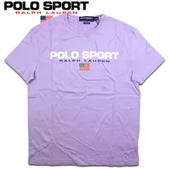 ポロスポーツ ラルフローレン Tシャツ 半袖 パープル ロゴ アメリカ国旗 ポロスポーツ