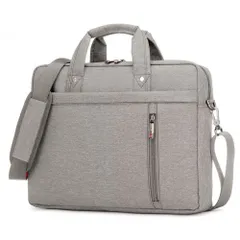 ☆ グレー ☆ 17インチ ☆ パソコンバッグ ykpcb928 パソコンバッグ 大容量 PCバッグ レディース メンズ トートバッグ A4 2way ショルダーバッグ 通勤 通学 おしゃれ 無地 シンプル ノートPC ノートパソコン 15インチ 17インチ