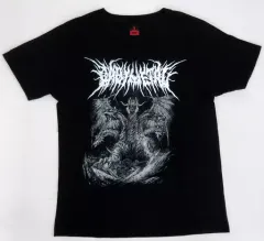 【中古】Tシャツ(女性アイドル) BABYMETAL “The Chosen Five”TEE(Tシャツ) ブラック(プリント：ホワイト) Lサイズ 「5大キツネ祭り in JAPAN/白キツネ祭り」