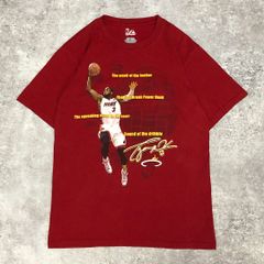 NBA ドウェイン・ウェイド マイアミ・ヒート フォトプリント Tシャツ Majestic レッド S バスケ 古着