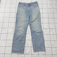 ◇ Θ SOMETHING サムシング 日本製 ストレートハイライズデニムパンツ サイズS ブルー系 レディース E  【1508250007897】