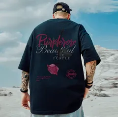 メンズTシャツ半袖（Lサイズ/XLサイズ/2XLサイズ/3XLサイズ/ホワイト）トップスローズ春秋シンプル洋服トップス038