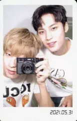 【中古】コレクションカード(男性) SEVENTEEN/MINGYU(ミンギュ)・WONWOO(ウォヌ)/裏面ピンク/「Dicon PHOTOCARD101 SEVENTEEN」フォトカード