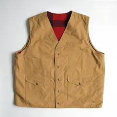 フィルソン　モールスキン　ハンティングベスト　ベージュ　M相当 60年代〜70年代 USA製 FILSON フィルソン モールスキン