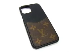 LOUIS VUITTON ルイヴィトン M80080 モノグラム バンパー iPhone12/12Pro 対応 アイフォンケース スマホケース ブラック系 BM5291