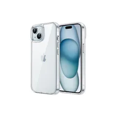 JEDirect iPhone 15 Plus 6.7インチ用 保護ケース 黄ばみなし 衝撃吸収 バンパーカバー 傷つけ防止 クリアバック (クリア) 1