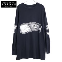 Y-3 ワイスリー 23SS H44811 GFX LS TEE フロントグラフィックロゴ 長袖 Tシャツ M