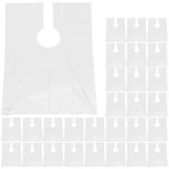 FRCOLOR 使い捨て 散髪ケープ 100枚入り ヘアカットショール 防水 使い捨てショール 透明 理髪ショープロ アイロン染め ヘアケープ 透明 ヘアカットネッカーチーノーフ ウォッシュ ヘアカットエプロン 防水 理髪店 サロン用