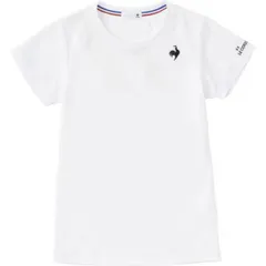 le coq sportif ルコック ソレイユ ゲームシャツ ホワイト L QTWVJA90 WH | スポーツ スポーツ用品 レディース 女性 テニスウェア トップス ソレイユ ゲームシャツ シャツ ドライメッシュ 吸汗速乾 UVカット 練習 試合 トリコ