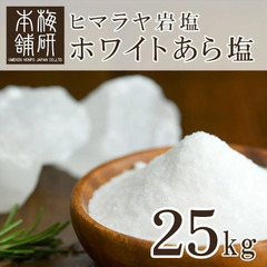 【梅研本舗】 食用 ヒマラヤ岩塩 ホワイト あら塩 25kg 約0.15-1mm