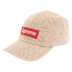 SUPREME (シュプリーム) 21AW Circles Jacquard Denim Camp Cap シュプリーム サークル ジャカード デニム キャンプ キャップ 帽子 ベージュ