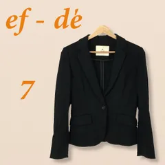 ef-de エフデ アウター テーラードジャケット ボタン ポケット カジュアル おしゃれ 長袖 レディース ブラック 7