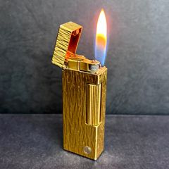 Dunhill ダンヒル バーク ゴールド ガスライター DJ刻印 - メルカリ