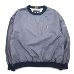 TOMMY HILFIGER GOLF 90年代 ピステ プルオーバー ナイロンジャケット L グレー ネイビー