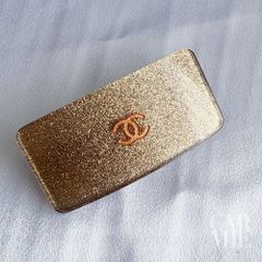 CHANEL シャネル ココマーク 00A バレッタ グリッターゴールドベージュ スレ くすみ 変色 卒業式 入学式 ママ